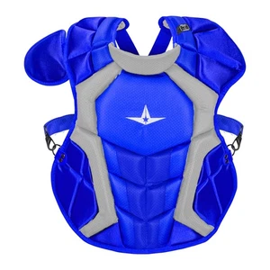 All-Star System Seven Pro NOCSAE Adult Baseball Catcher's Chest Protector, Royal - Picture 1 of 1