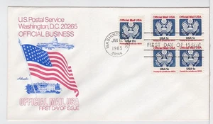 TurtlesTradingPost- Official Mail- 1983- #O127 & #O130  FDC Artmaster Cachet - Picture 1 of 1
