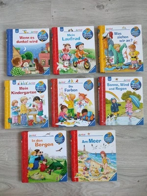 8x Wieso Weshalb Warum Junior Bücher Berge Meer Kindergarten Farben Laufrad TOP! - Bild 1 von 3