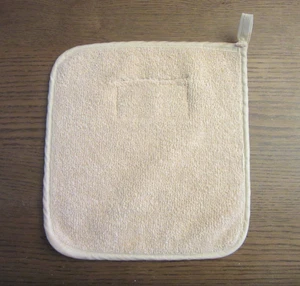 Vintage PAMPERED CHEF OVEN PAD TAN COTTON KNIT  TERRY CLOTH - Picture 1 of 6