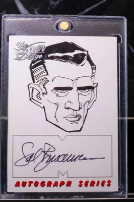 STAMP Skybox - Marvel The Silver Age Sal Buscema #A5 SKETCH Autograph 1998 AUTO - Image 1 of 2