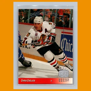 Tarjeta de hockey Chris Chelios #28 1993-94 Upper Deck SP Inserts Chicago Blackhawks - Imagen 1 de 3