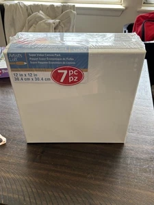 Artist’s Loft 7 Piece 12x12 Super Value Canvas Pack - Picture 1 of 2