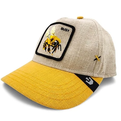 Goorin Bros The Farm Unbee-tejeble Ocupado Sombrero Dorado Lino Color Gorra NUEVO LEER Foto 1 de 4