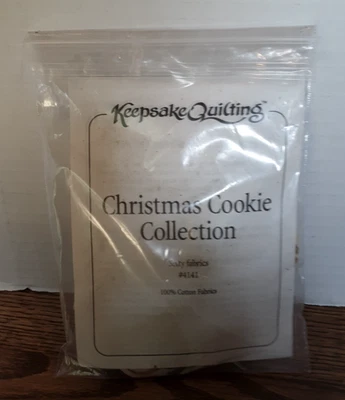 Keepsake Quilting Pre cut Quilting Pieces 60 pcs Christmas Cookie Collection - Image 1 of 4