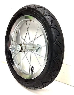 12" Jogger Front Chrome Wheel 12 1/2" X 1.75" X 2 1/4 Tire Graco Modes Fast #G5 - Image 1 of 3