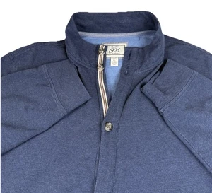 Jos. A. Cárdigan Bank Para Hombres Ajuste A Medida Botón Delantero Azul Marino Algodón Elástico XL - Imagen 1 de 10