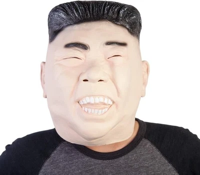 Kim Jong Un Dictator Overhead Mask Korean President Adult Fancy Dress Accessory - Image 1 of 4