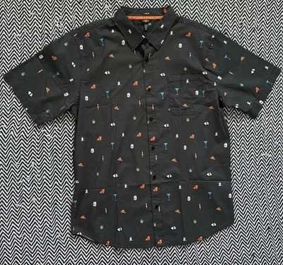 Повседневная рубашка Enjoi для скейтбордов размер XL для вечеринок на пуговицах - Изображение 1 из 3