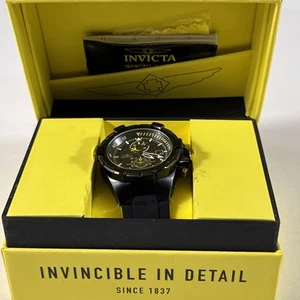 Invicta Aviator Herren Armbanduhr Schwarz Edelstahl 28103 Neu in Box - Bild 1 von 12