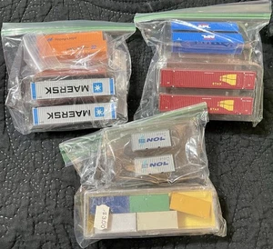 19 Frieght Car Trains N-Scale Box Containers #A50 C-7 US Seller - Picture 1 of 10