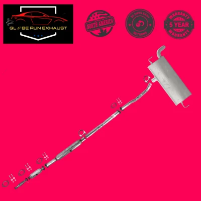 Flex frontal + traseiro gato + silenciador + ressonador + conjunto de tubos para 2011-2016 KIA Sportage 2.4L - Imagem 1 de 2