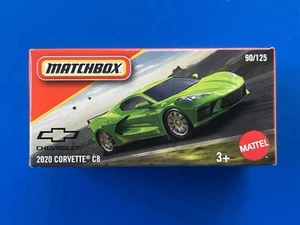 2025 Matchbox Power Grabs LIME GREEN 2020 CHEVROLET CORVETTE C8 SPORTS CAR - Picture 1 of 7