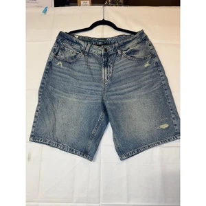 Pantalones Cortos Wild Fable Para Mujer Talla 10 Azul Denim Envejecido Informales Nuevos con Etiquetas - Imagen 1 de 8