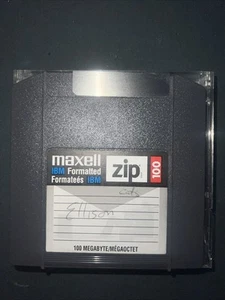 Maxell iomega Zip 100 Disk with case Formatted for IBM Compatibles 100MB - Afbeelding 1 van 4