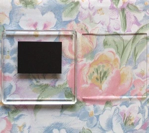 20x Blank Square Acrylic Fridge Magnets 64x64mm Frame & 57x57mm Photo Size 99809 - Picture 1 of 3