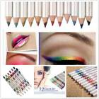 12Pcs Colour Eye Shadow Lip Liner Eyeliner Pen Pencil Makeup Set Beauty Tool GA