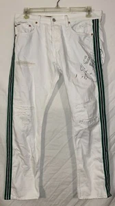 Men's Polo Ralph Lauren White Newport Varick Slim Pants Jeans 34x30 - MRSP $248 - Picture 1 of 7