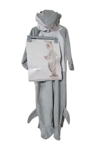 Disfraz de Halloween de gran tiburón blanco con cremallera lateral talla pequeña - Imagen 1 de 16