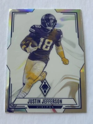 2023 Panini Phoenix Justin Jefferson Silver Contours #CON-1 Minnesota Vikings - Image 1 of 2