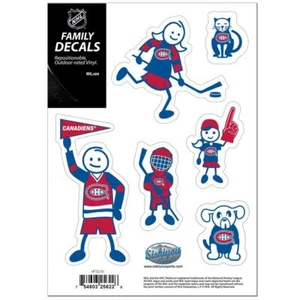 Montreal Canadiens Family Decal 6 Pack (NEW) NHL Auto Car Sticker Emblem - Picture 1 of 1