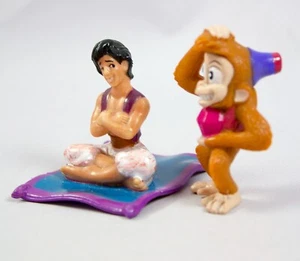 Disney Aladdin auf Zauberteppich & Abu Figuren Vintage Sasco Inc - Bild 1 von 6