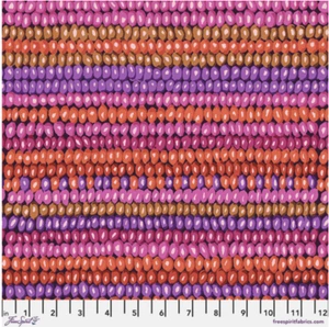 Free Spirit Kaffe Fassett Beaded Stripe Magenta Cotton Fabric By The Yard - Picture 1 of 1