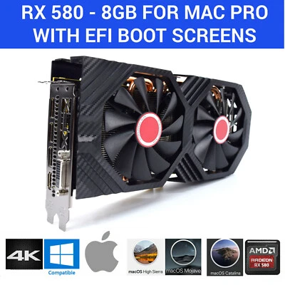 Apple Mac Pro  RX 580 8GB PCI-E Video Card OSX Mojave Sonoma RX 580 Sequoia - Image 1 of 4