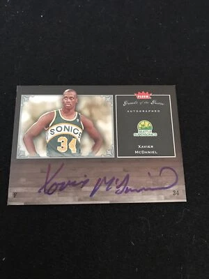 2005-06 Fleer Greats of the Game Xavier McDaniel Auto #GG-XM Supersonics - Image 1 of 2