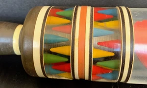 Vintage Unusual Lucite Rolling Pin With Multy Collor Inclussions - Picture 1 of 8