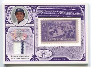 Sello del siglo Leaf 2005 reliquia centenaria #36 Reggie Jackson Yankees 11/39 - Imagen 1 de 4