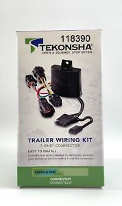Tekonsha 118390 T-One Trailer Wiring Kit with 4-Way Flat Connector