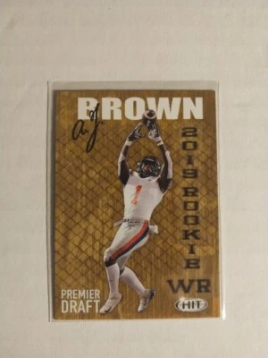 A.J. Brown Rookie Card 2019 Sage Hit #34 Tennessee Titans AJ RC - Image 1 of 2