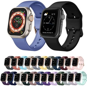 Correa de silicona con hebilla de pasador para Apple Watch Series 10 DE 46mm - Bild 1 von 10