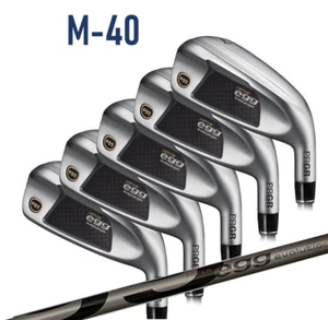 PRGR MENS HI-COR SUPER egg IRON SET #7, 8, 9, P, A  M-40 STIFF-REGULAR FLEX 5PCS - Picture 1 of 8