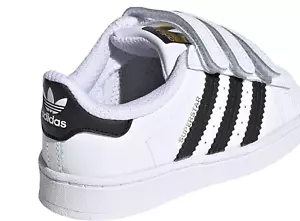 New ADIDAS Superstar CF I Toddler shoes White Black  Sneakers - Picture 1 of 7