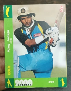 INDIA CRICKET TRADING CARD: BIG FUN STAR CARD AJAY JADEGA YEAR 2000 WITH DATA - Picture 1 of 2