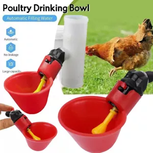 10X Automatischer Hühner-Wasserbecher, Farm Coop, Geflügel-Tränke, Wasserspender - Bild 1 von 12