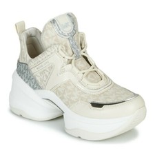 michael kors allie floral appliqué leather sneaker