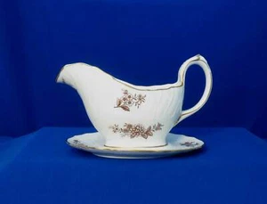 Spode Berkshire Sauciere Befestigungsplatte Y7370 Tournai Form Floral England - Bild 1 von 5