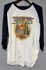 Official Eagles 2022 Tour Shirt 2XL Double Sided Raglan - Picture 1 of 7
