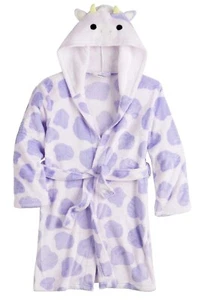 Squishmallows Robe Pajamas Cover Up Bathrobe 6 8 10 12 Costume Hoodie Bubba Cow - Picture 1 of 4