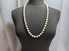 Lovely Vintage Jewellery Baked Milk Colour Hand-knotted Necklace