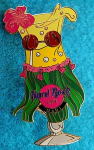 MAUI HAWAII HULA GIRL COCONUT TOP HURRICANE GLASS SERIES Hard Rock Cafe PIN LE - Picture 1 of 1