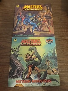 He-Man, Masters of the Universe Golden Press Books Caverns Of Fear, Meteor Monst - Picture 1 of 4