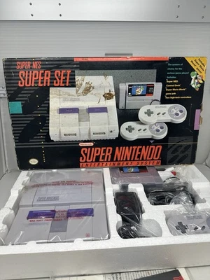 Nintendo Super NESSuper Set  Video Game Console Sealed With Super Mario Game - Image 1 of 4