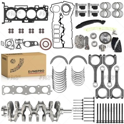 Engine Rebuild Overhaul Kit Fits Hyundai Tucson Kia Forte Optima Rondo G4KE 2.4L - Image 1 of 4