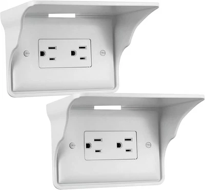 Estante de pared horizontal. Estante para el hogar 7,79*5,23*1,96 pulgadas, blanco  Foto 1 de 4