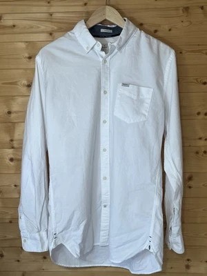 Pepe Jeans Men Regular Fit Plain White Shirt Size Small New With Tags - Image 1 of 4