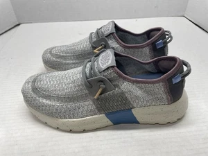 hey dude sirocco Gray Lavender Slip On Sneakers Women’s 7 EUC - Picture 1 of 7
